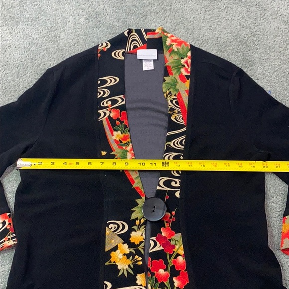 Soft Surroundings Floral Kimono Sleeve Jacket - Picture 8 of 9